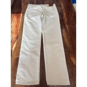 Abercrombie & Fitch Mens 34-32.5 Vintage Stretch 90s Straight Jeans Off White